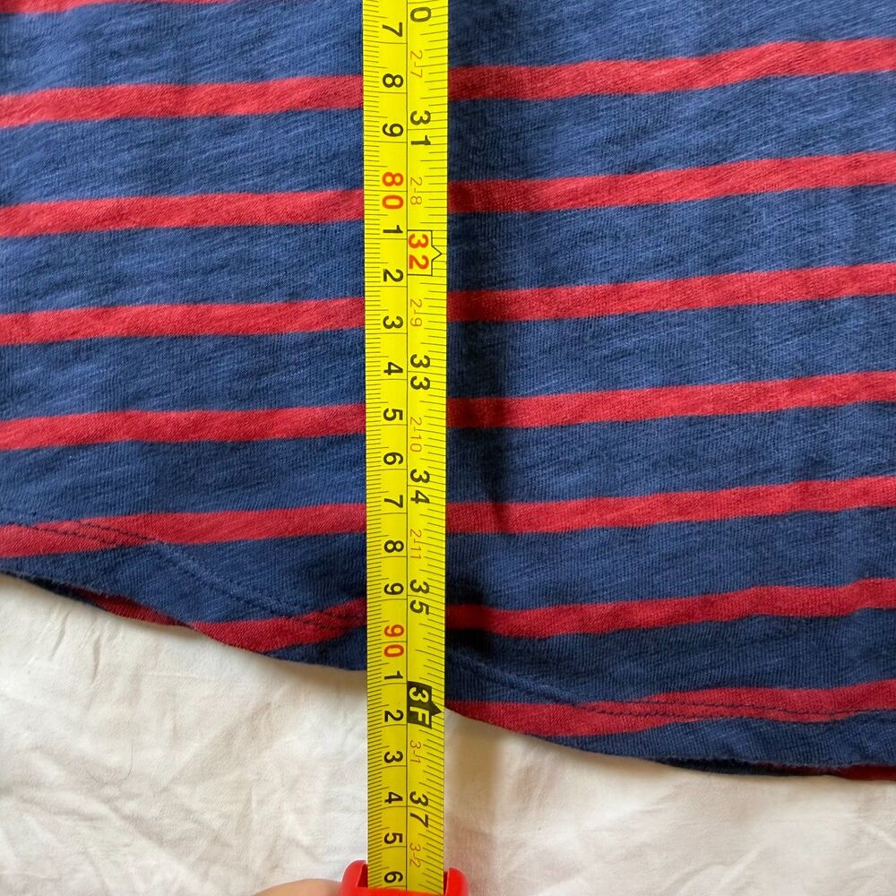 Eddie Bauer Outdoor Navy Red Striped Raglan Sleeve T-Shirt Dress Size M - Picture 7 of 7